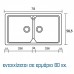 Νεροχύτης συνθετικός SANITEC CLASSIC 318
